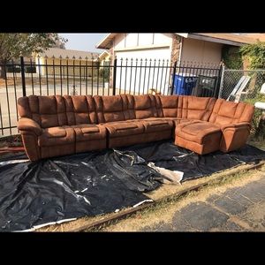 Light brown sofas